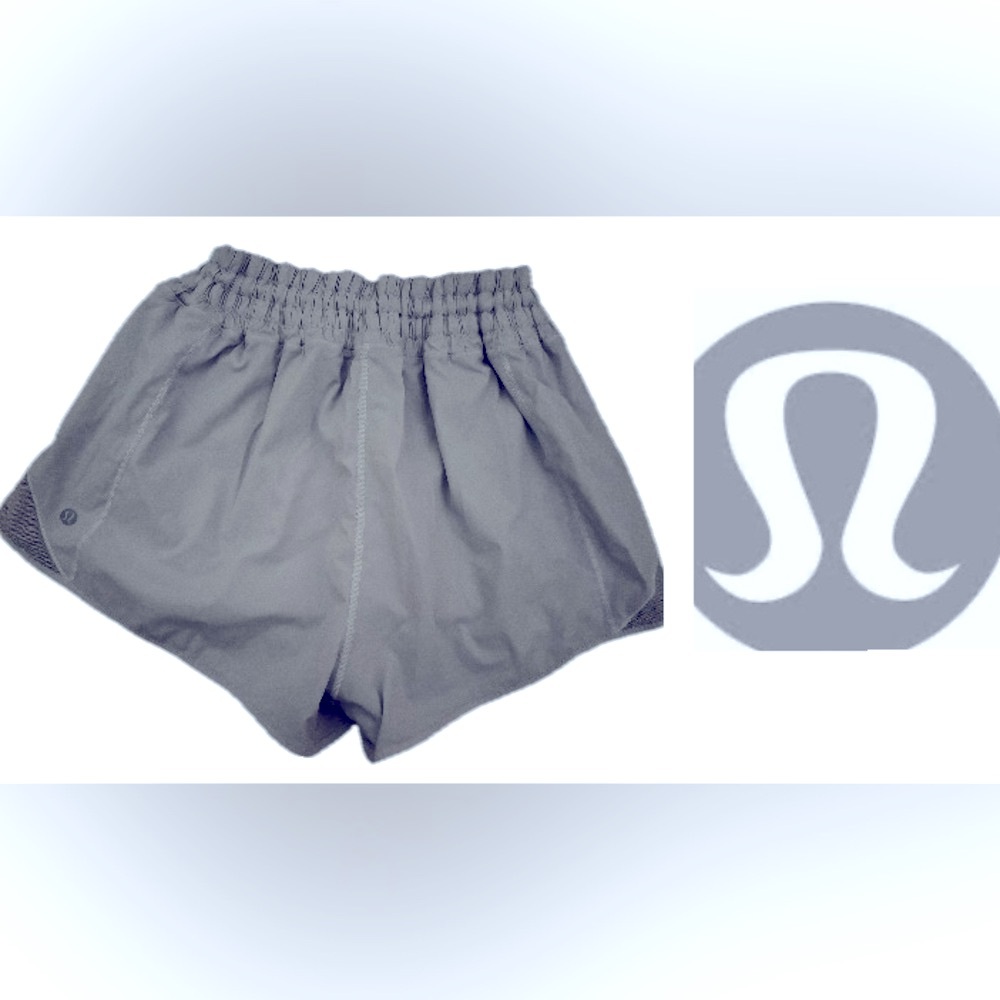 Lululemon Shorts size Medium light grey - Picture 1 of 8